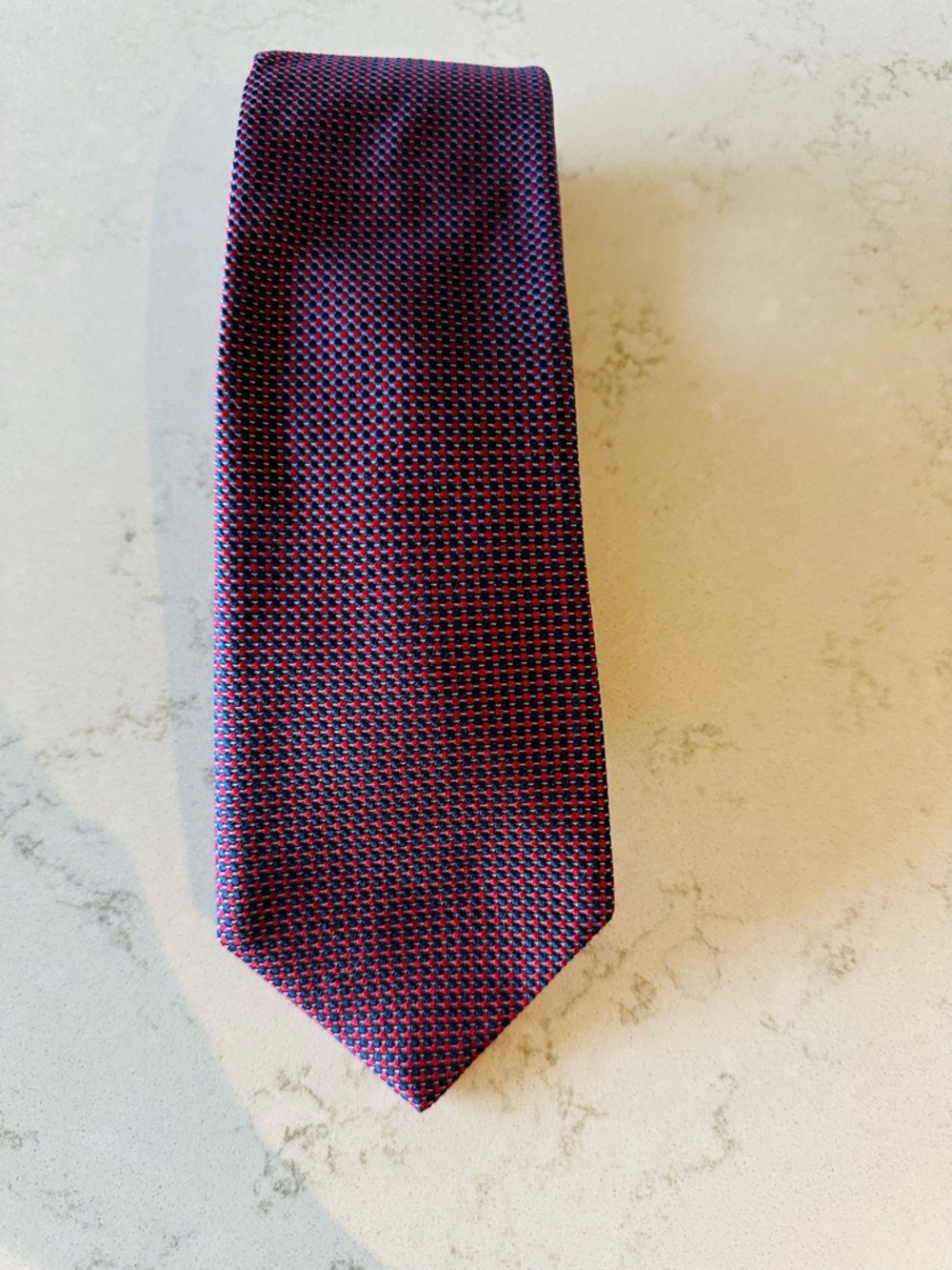 Cremieux Purple and Pink Micro-Pattern Tie